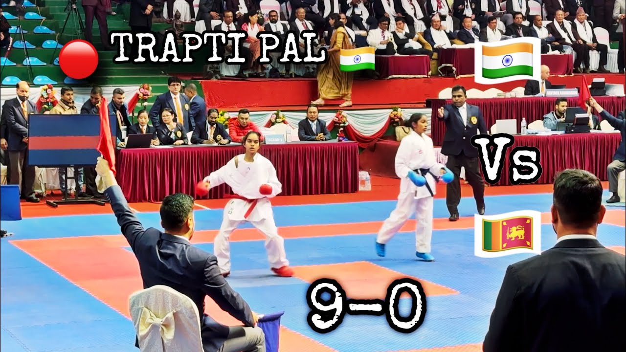 India 🇮🇳 vs Sri Lanka 🇱🇰 | 🔴 Trapti Pal | South Asian Karate Championship Nepal 2023