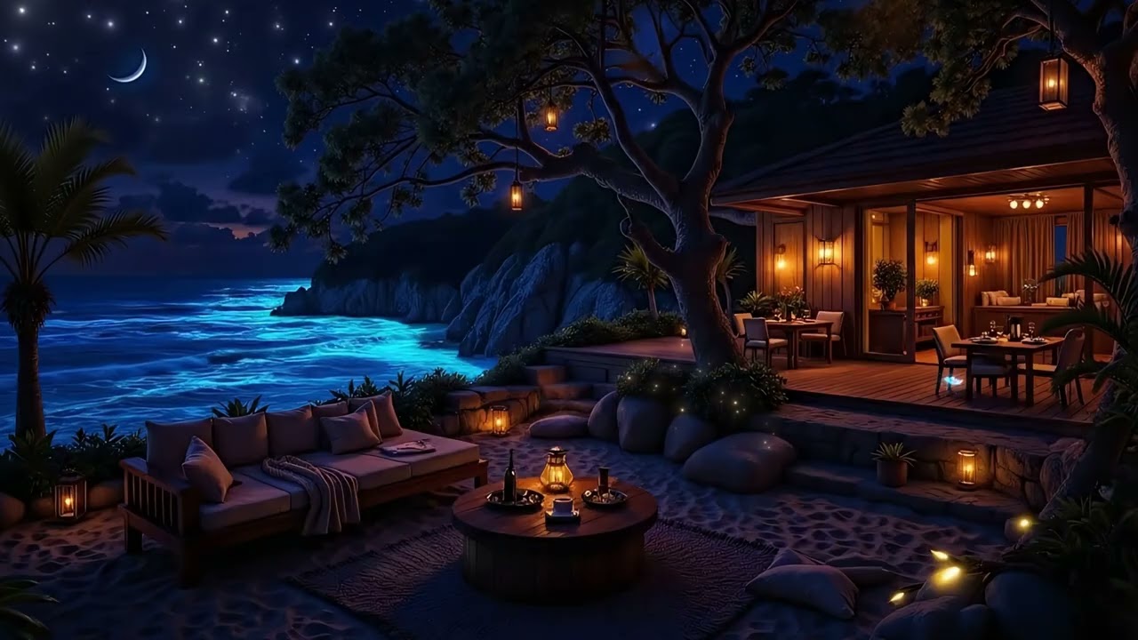 (NO ADS) Drift into Sleep Immediately • Peaceful Piano & Ocean Sounds • Relieve Anxiety & Stress