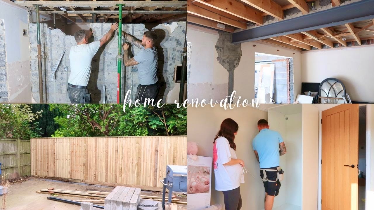 Home Renovation | Kitchen wall knock through, new fences & making a start in the nursery