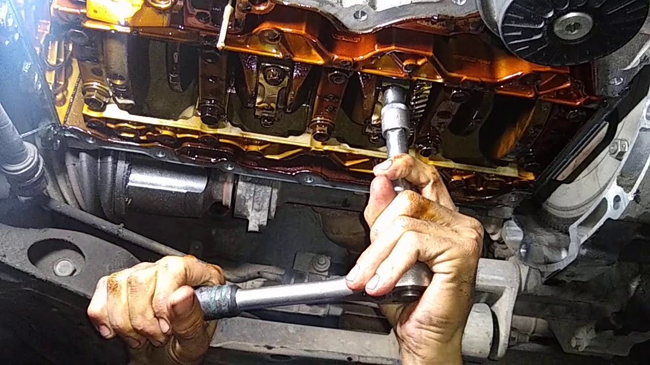 2°parte ,Retirando carter do fusion e achando onde está a folga ,batendo motor