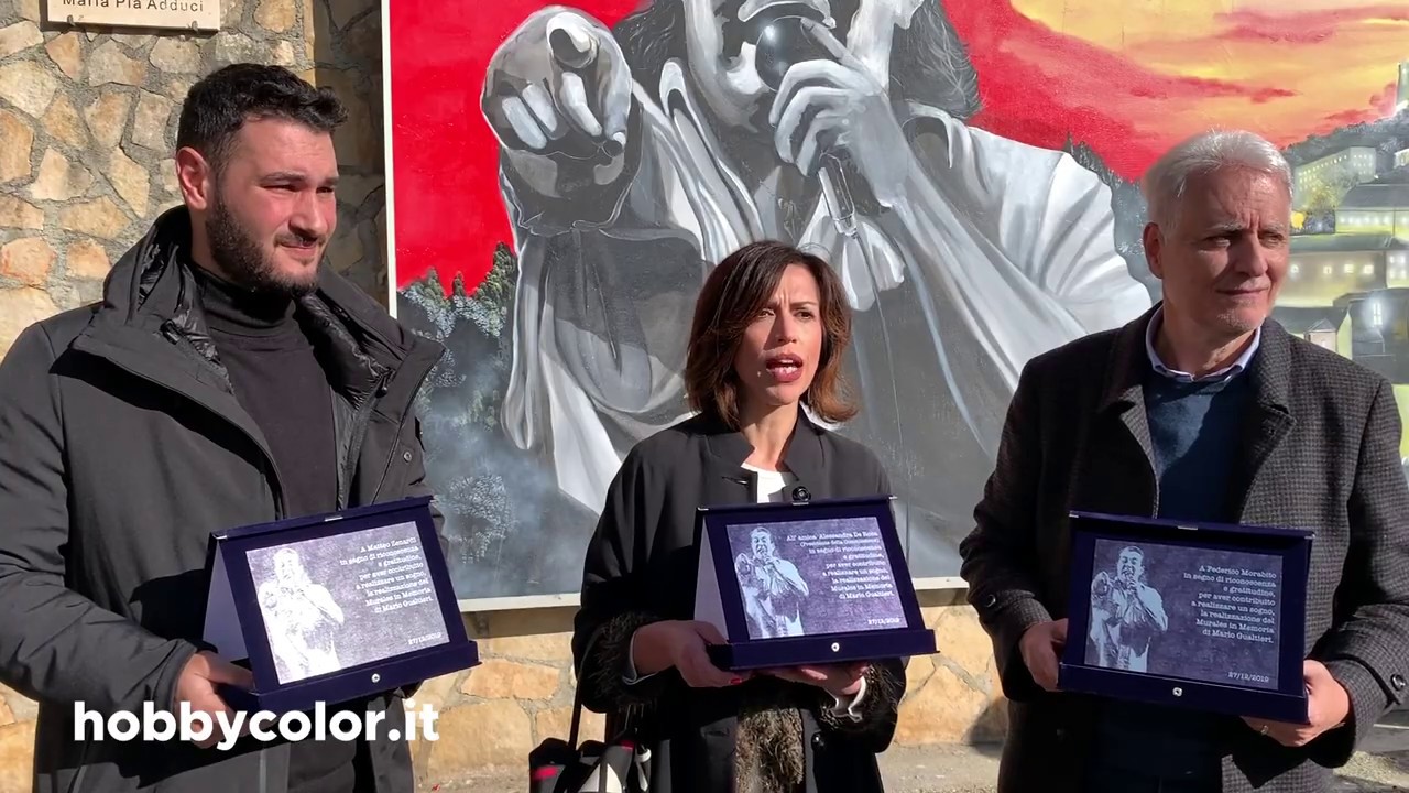 Inaugurazione del murales in ricordo di Mario Gualtieri
