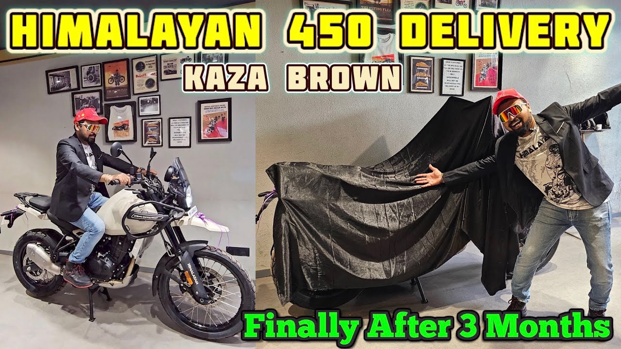 FINALLY TAKING DELIVERY OF MY NEW HIMALAYAN 450 KAZA BROWN After 3 Months | My 1st Royal Enfield 🔥