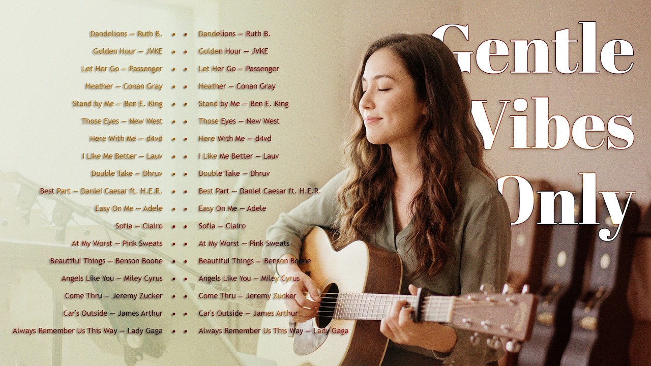 Gentle Vibes Only ☕ Soft Acoustic Covers for Focus, Relax & Calm Moments