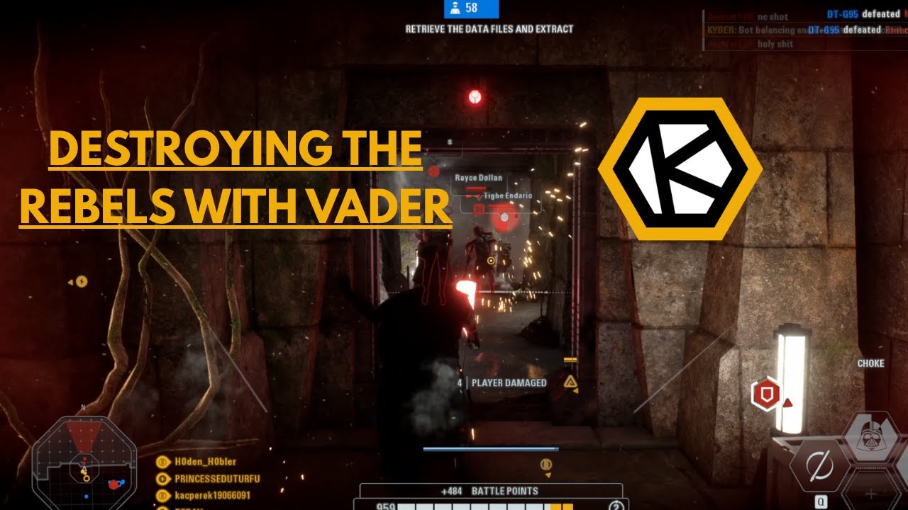 Star Wars Battlefront II Galactic Assault - Kyber Server [DESTROYING the REBELS on YAVIN 4 as VADER]