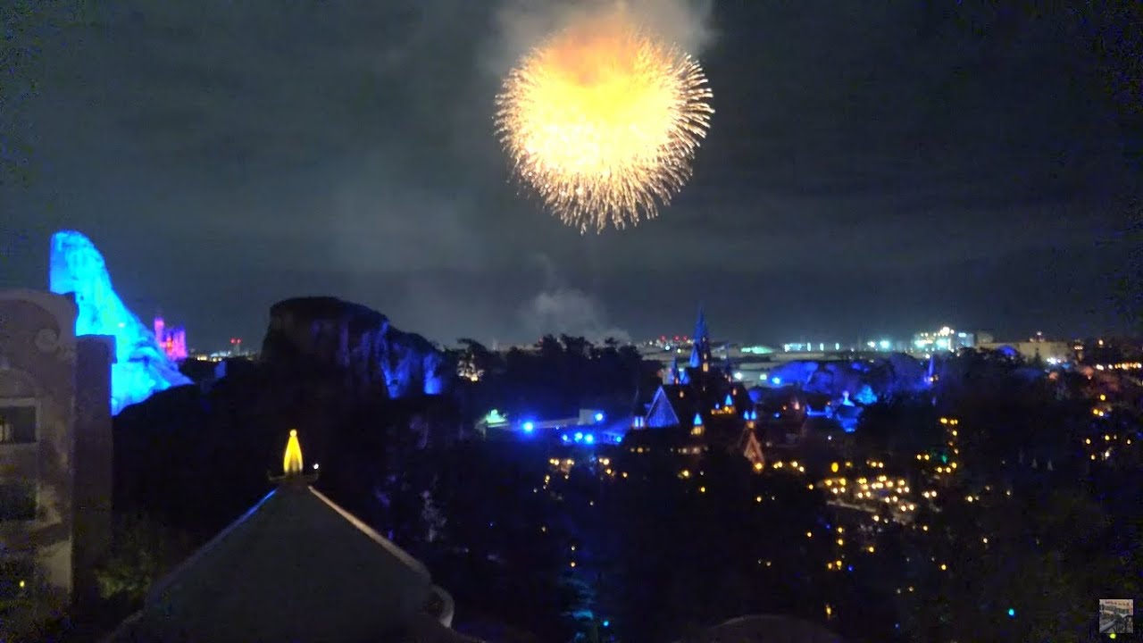 東京ディズニーシー 花火「ナイトハイ・ハロウィーン」 スプリングスエリア  'Night On Halloween' 歌詞付き