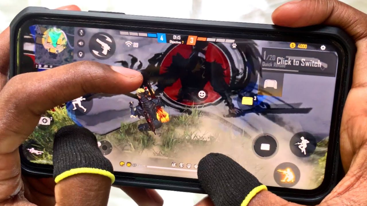 iPhone Xr Free Fire test Handcam