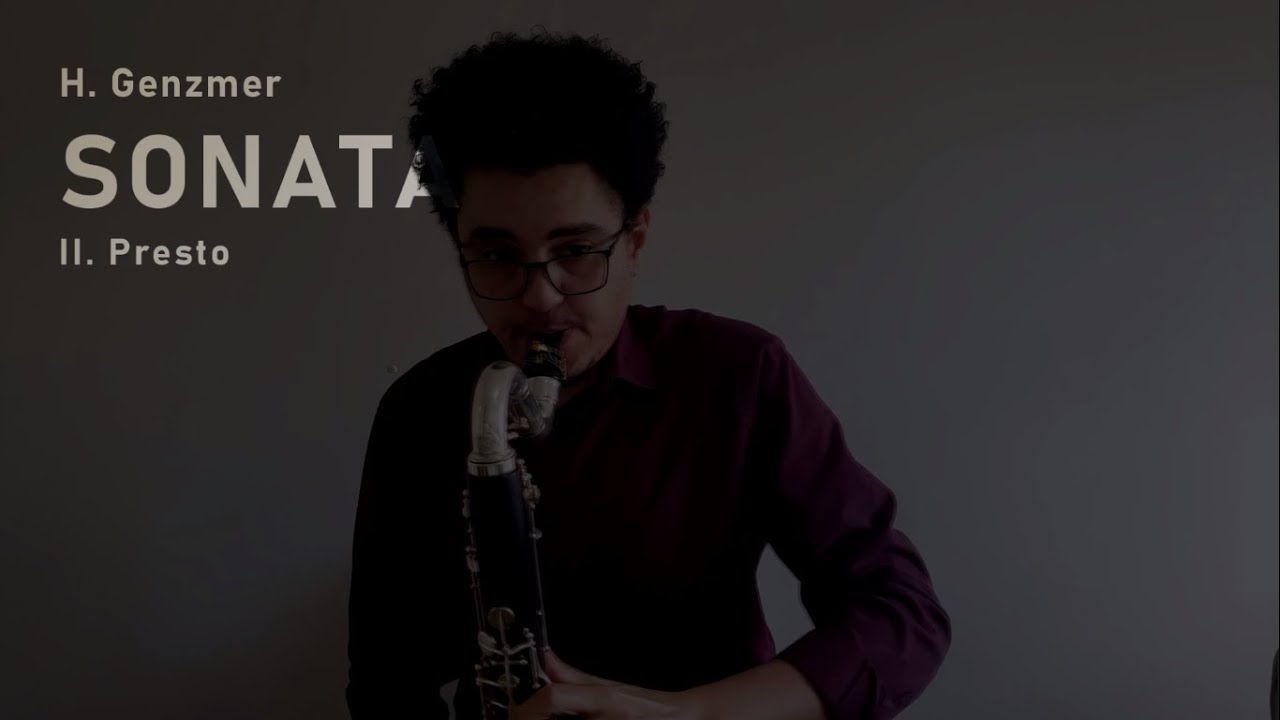 Bass Clarinet Sonate: II. Presto - H.Genzmer