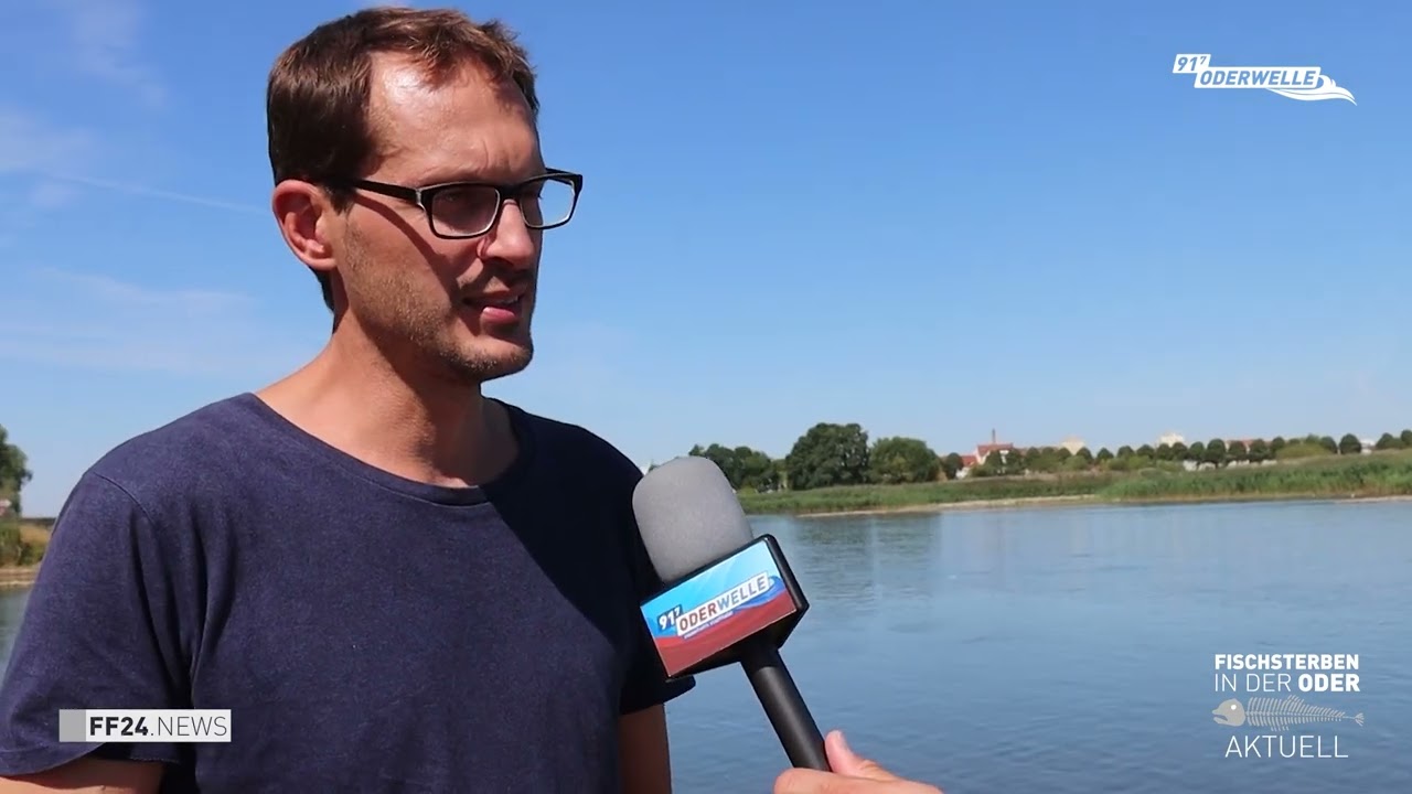 Fischsterben: Benjamin Raschke besucht Frankfurt (Oder)