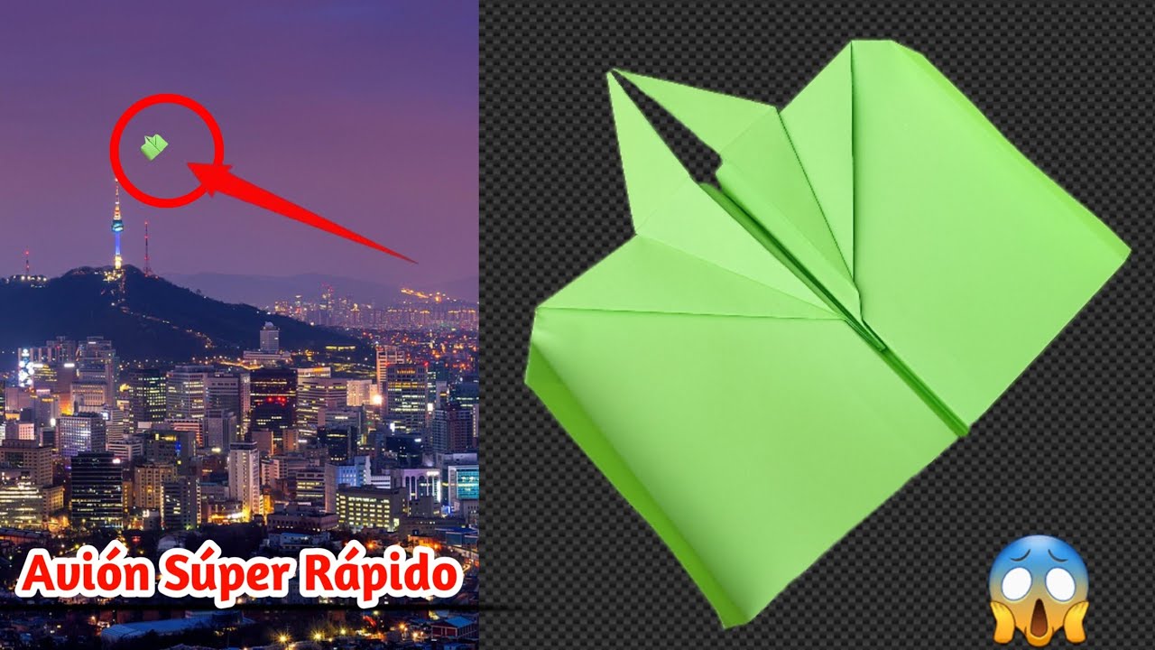 Cómo Hacer el Avión de Papel Más Rápido del Mundo | Cómo Hacer un Avión Súper Rápido ✈️