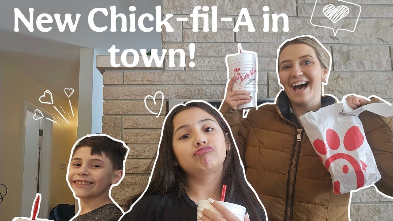 Trying the NEW Chick-fil-A in Our Town 🍗