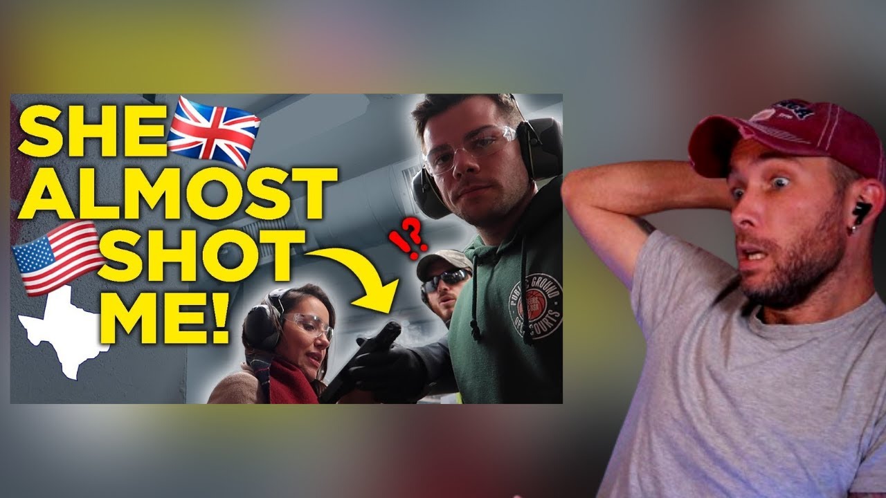 South African Reacts to Brits Shoot Guns For The First Time In Texas