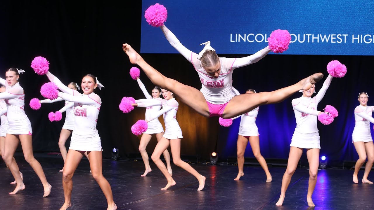 Lincoln Southwest Emeralds- Large Varsity Pom - NDTC 2024 Semi Finals