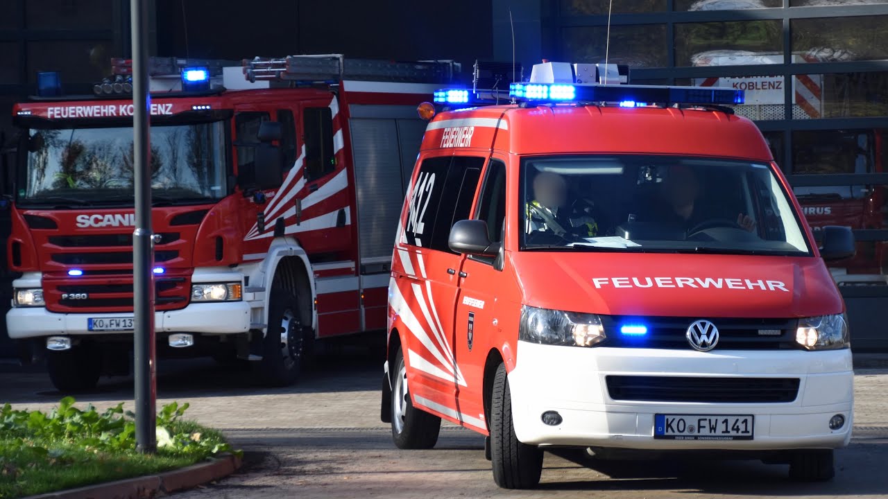 Einsatzfahrten der Feuerwehr Koblenz - Feuerwache 2
