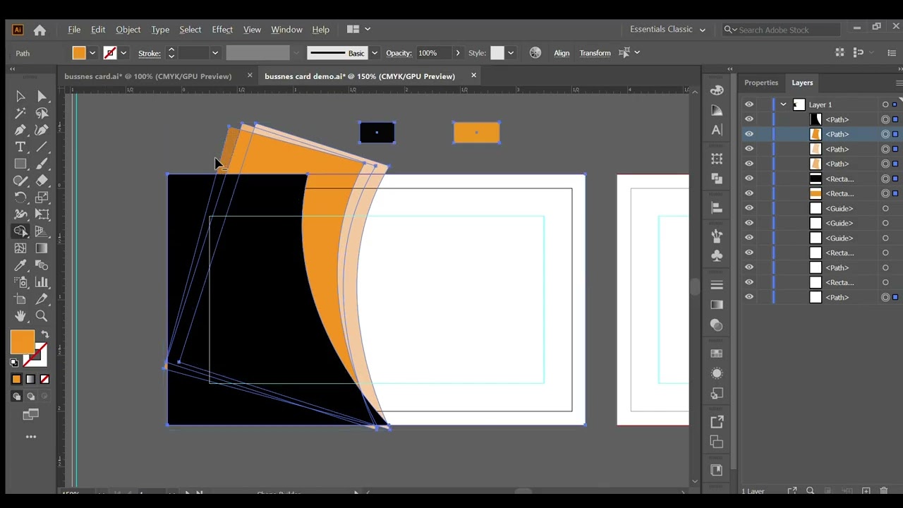 How to design a modern Business Card | Adobe Illustrator ।। Business Card
