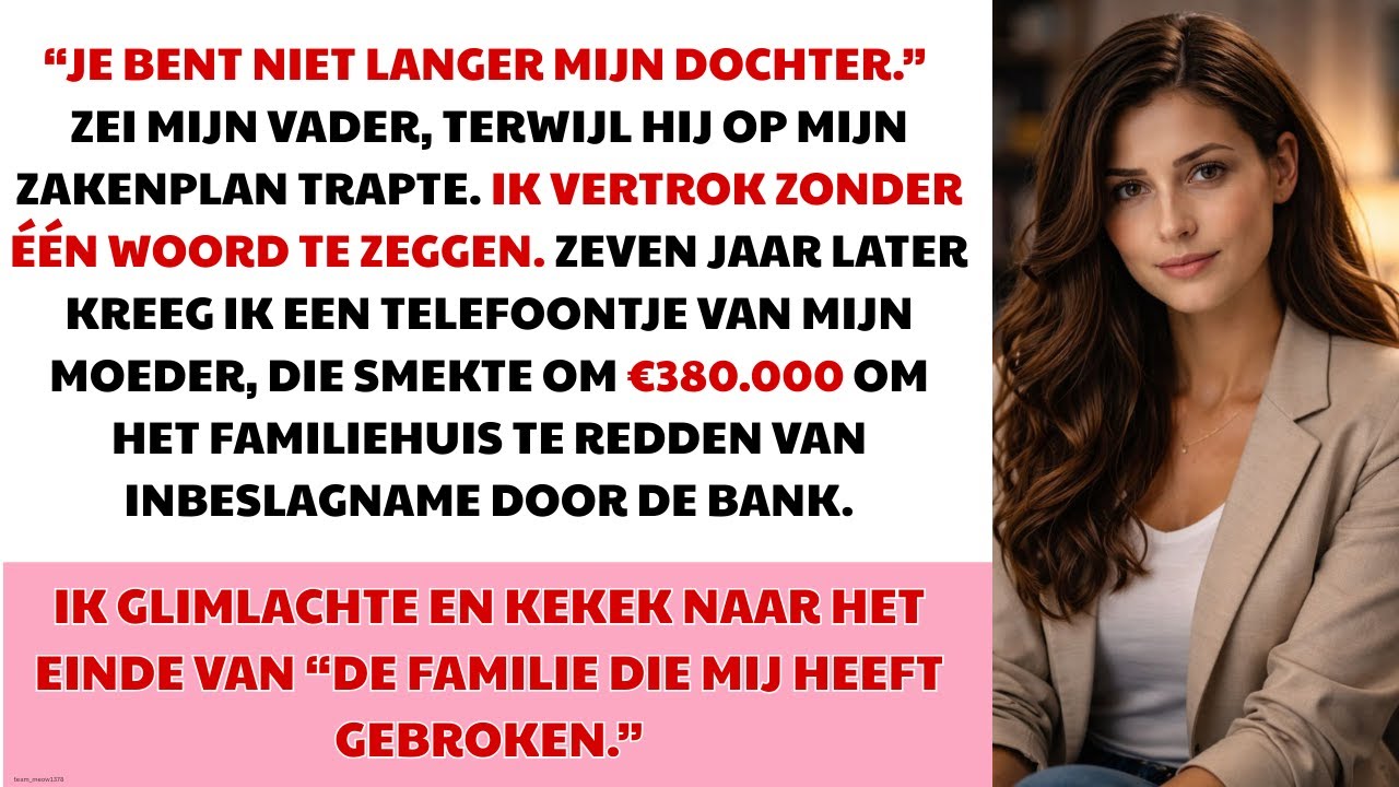 Mijn moeder snikte: “Hoe kon je ons in de steek laten?” Ik zei koel: “Zoals jullie mij verlieten.”