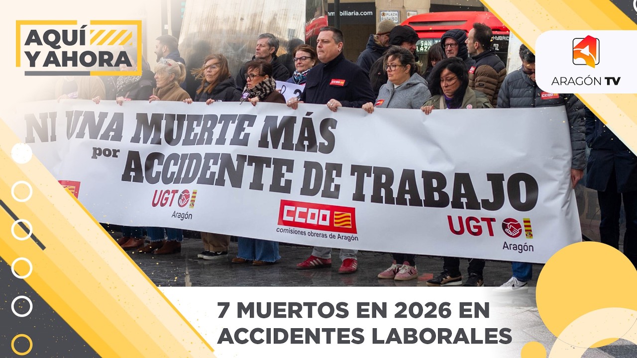 Siete víctimas mortales en accidentes laborales en 2026