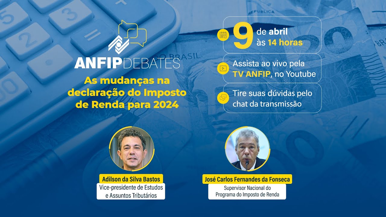 TV ANFIP esclarece dúvidas sobre o IRPF 2024