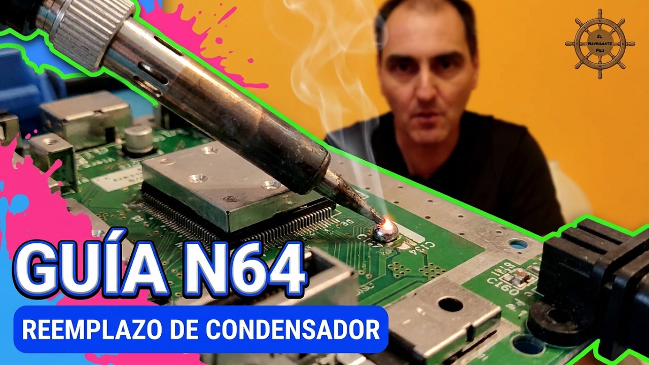 Cómo cambiar los condensadores de la Nintendo 64