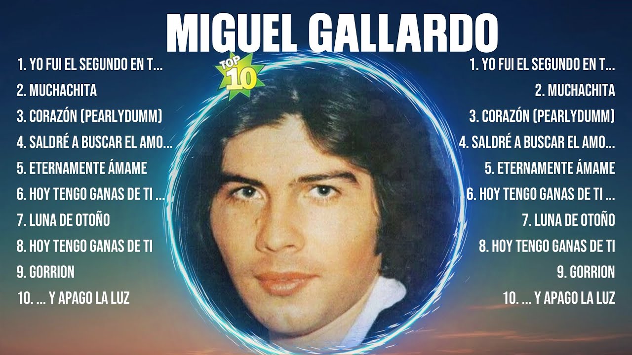 Miguel Gallardo 10 Super &Eacute;xitos Rom&aacute;nticas Inolvidables MIX - &Eacute;XITOS Sus Mejores Canciones