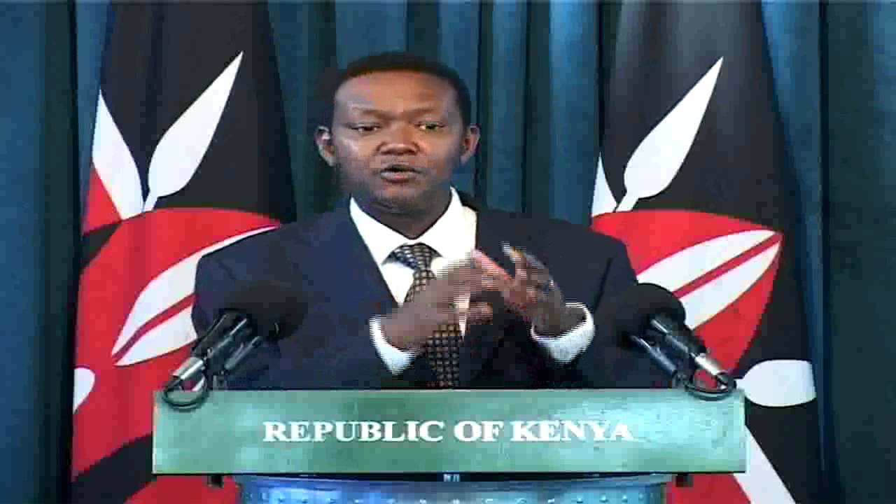 ALFRED MUTUA: GOVERNMENT CLARIFIES NEWS REPORT APPEARING IN DAILY NATION