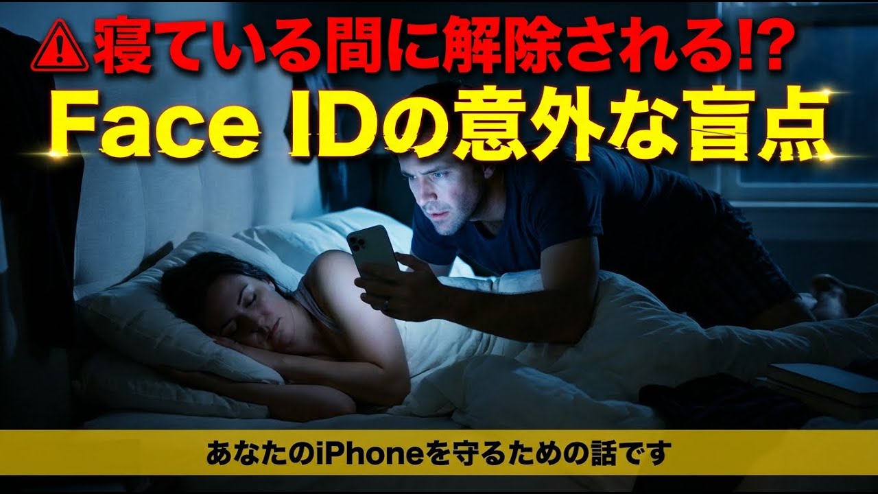 目を閉じてFace IDがロック解除できてしまった… 寝ている間に勝手に見られないiPhone設定