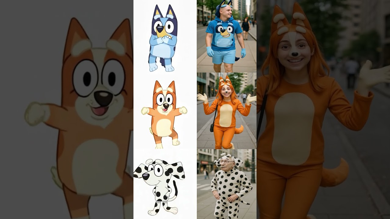 🐾 BLUEY friends and family: Bluey, Bingo, Bandit, Chilli, Muffin, Stripe & Lucky  