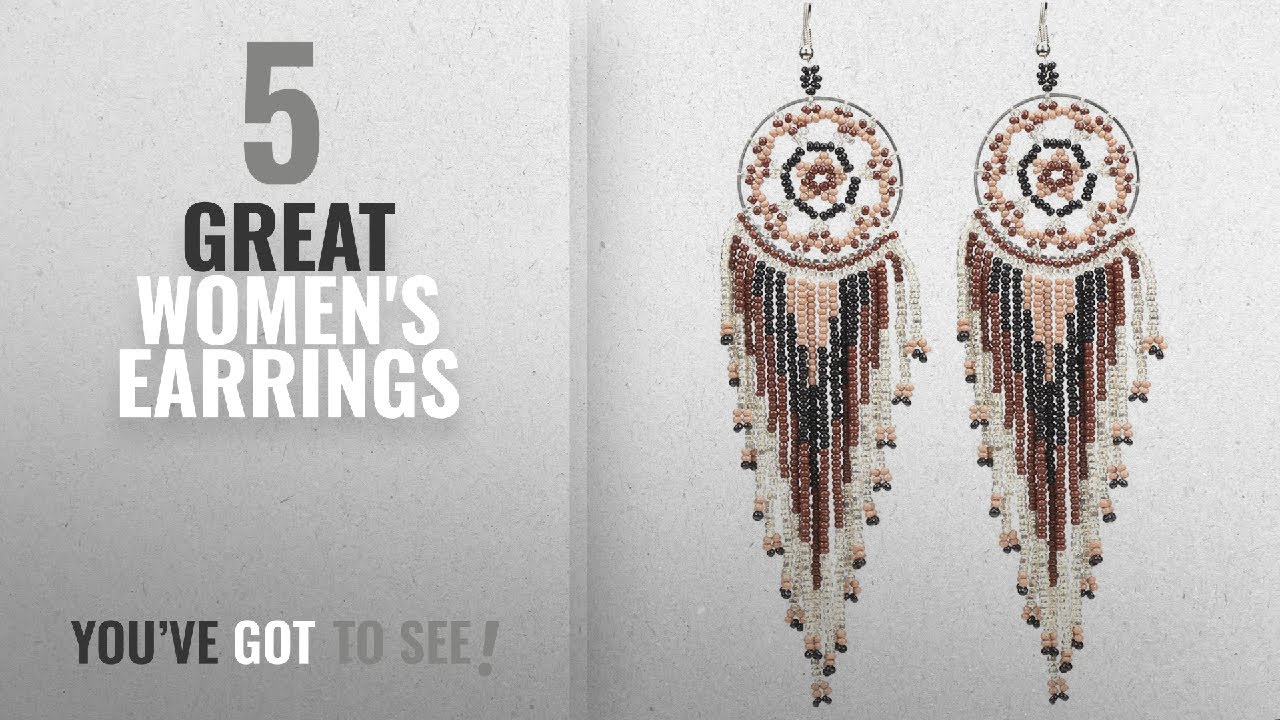 10 Best Beaded Native American Earrings [2018]: BALA Bead Earrings Dangle for Women 