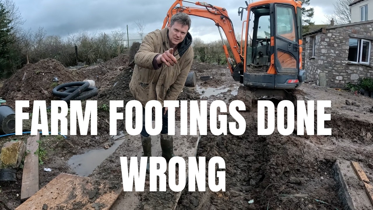 Farm garage footing gone wrong!