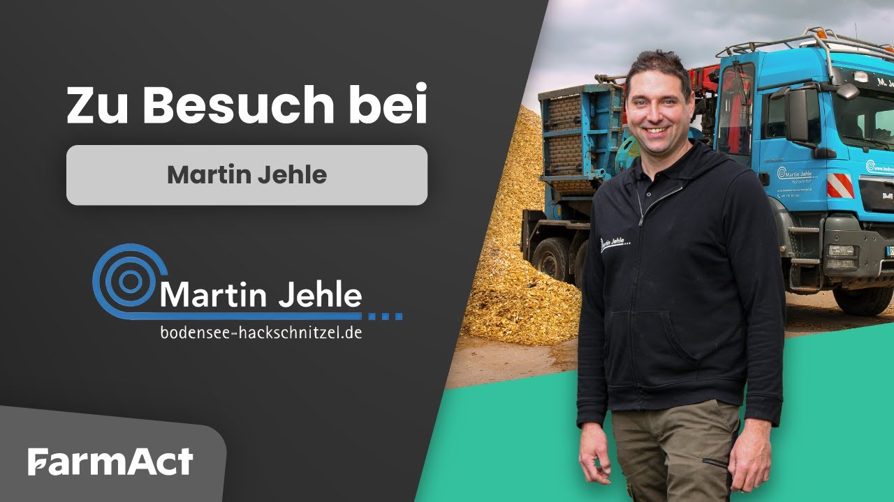 FarmAct zu Besuch bei Martin Jehle Bodenseehackschnitzel - Videoportrait #holzbearbeitung