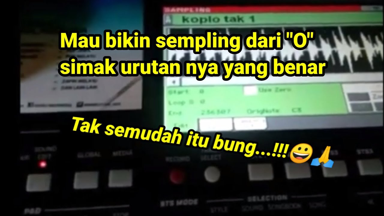 URUTAN YANG BAGUS BIKIN SEMPLING KENDANG DI KEYBORD VERSI SAYA.