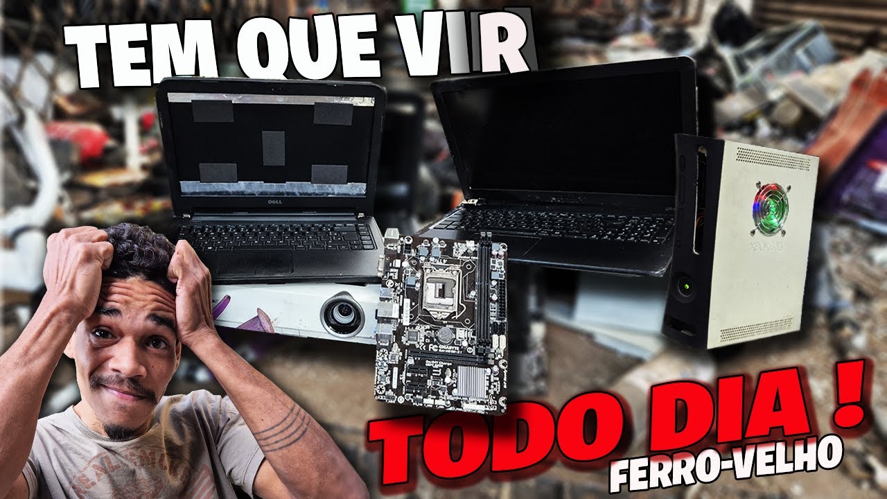 E POR ISSO QUE VOU TODOS OS  DIAS NO FERRO-VELHO,  PEGA COISA BOA PEQUEI 2 NOTEBOOKS  PLACA MÃE