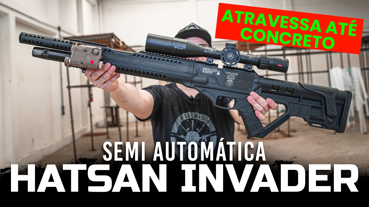 Carabina PCP Hatsan Invader Auto 5.5mm PCP Semi Automática