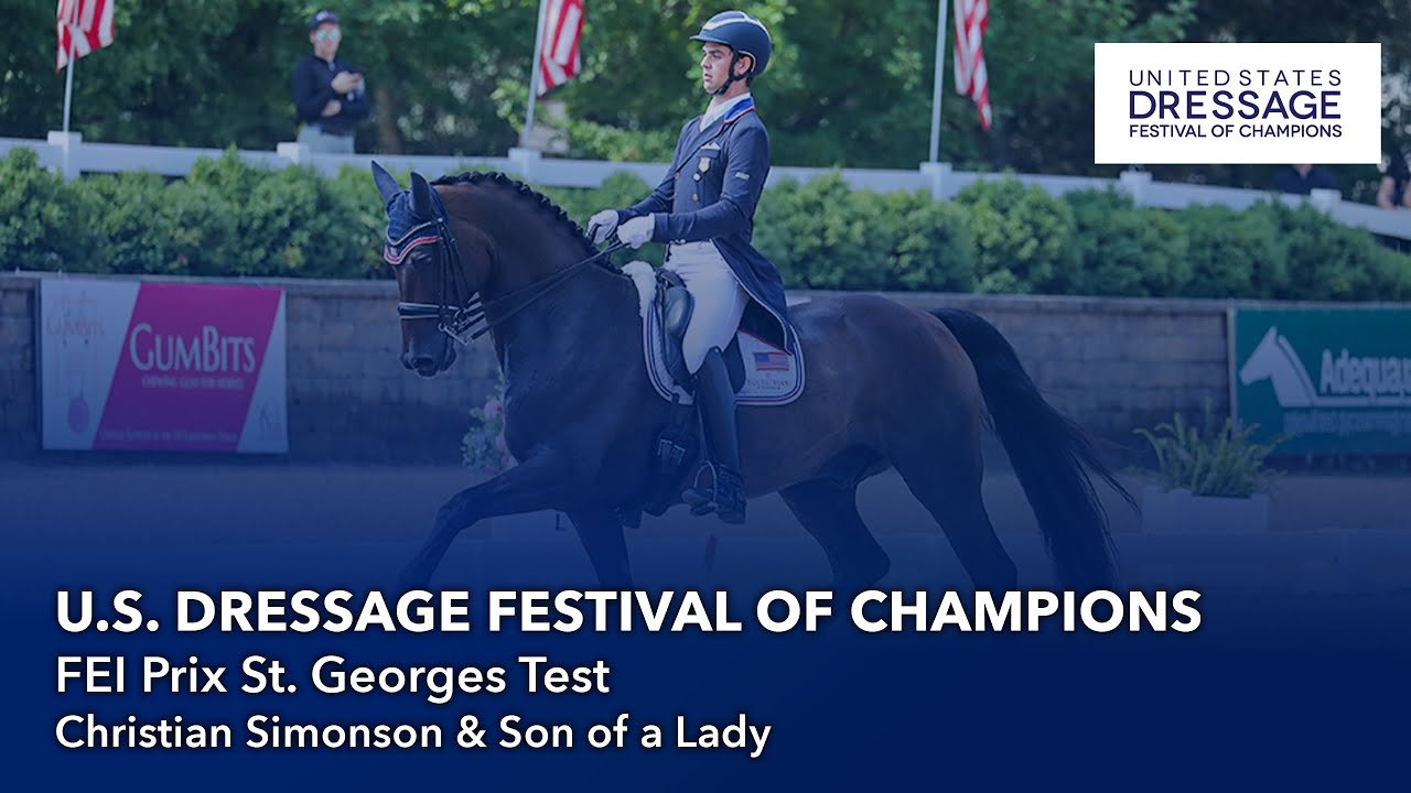 Christian Simonson & Son of a Lady | FEI Prix St. Georges Test | U.S. Dressage Festival of Champions