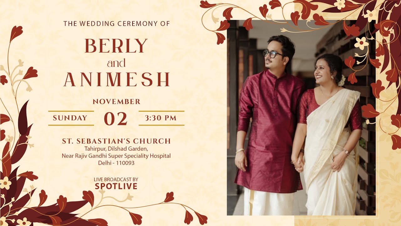 Berly weds Animesh | Wedding Ceremony | 2 November 2025 | SPOT LIVE