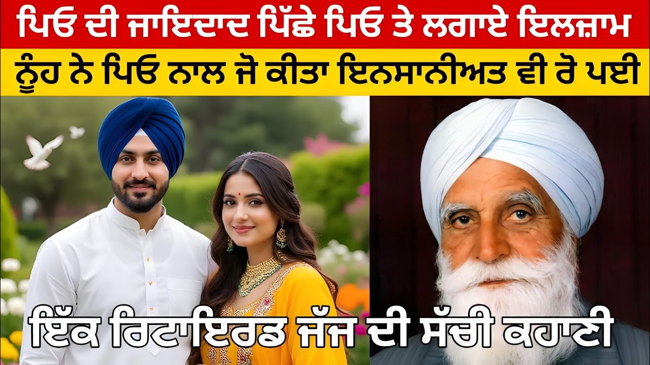 ਕਲਯੁਗੀ ਨੂੰਹ ਪੁੱਤ ਨੇ ਪਿਓ ਦੀ ਜਾਇਦਾਦ ਪਿੱਛੇ ਲਗਾਏ ਘਿਨੋਣੇ ਇਲਜ਼ਾਮ ਜਿਸ ਨੂੰ ਸੁਣ ਕੇ ਇਨਸਾਨੀਅਤ ਵੀ ਸ਼ਰਮਸਾਰ ਹੋ...