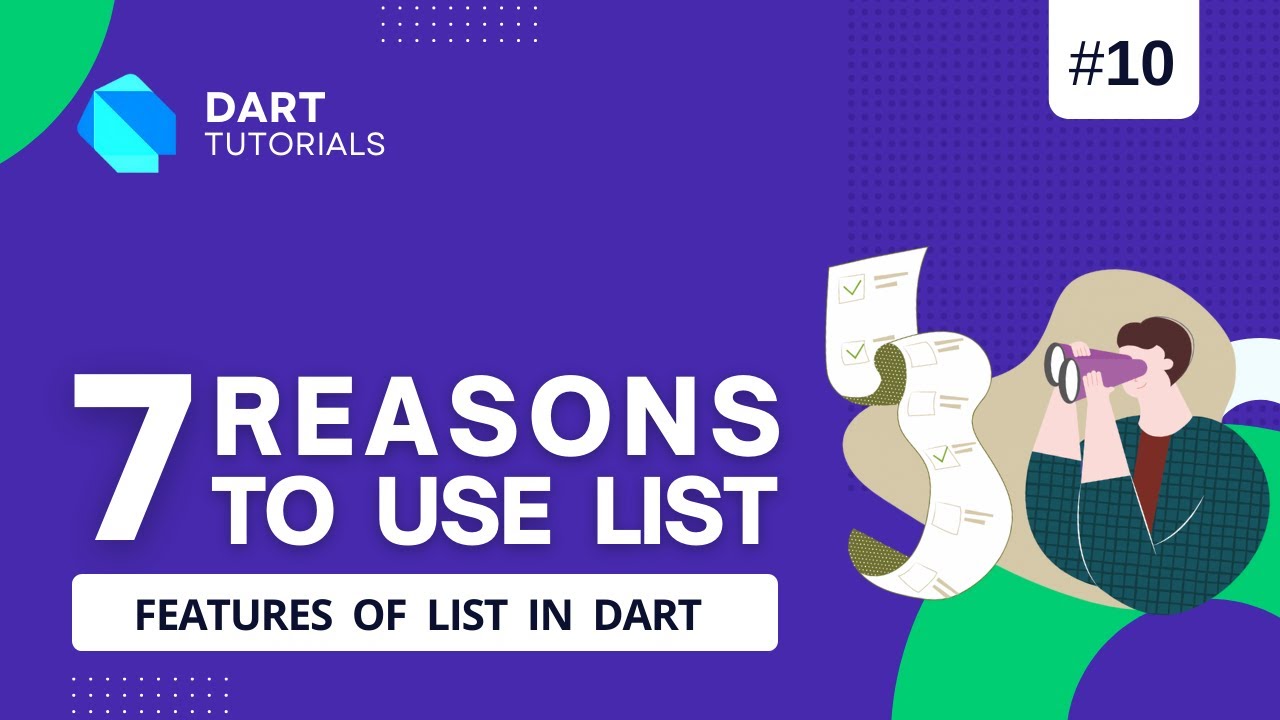 Features of List in dart | Characteristics of List | Dart Tutorial #10