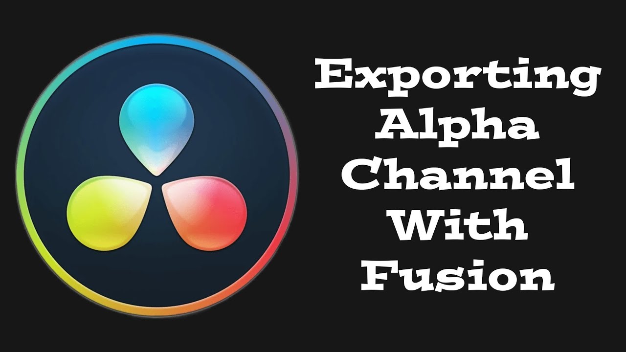 Exporting Alpha from Fusion in Davinci Resolve