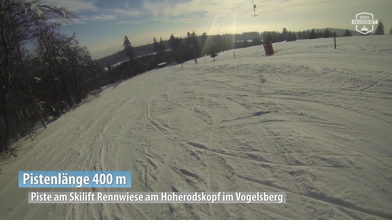 Piste am Skilift Rennwiese am Hoherodskopf/Vogelsberg