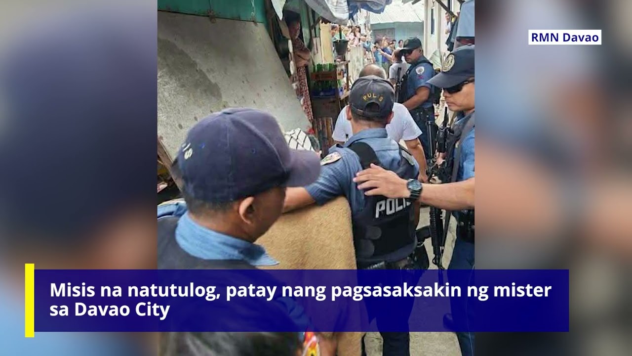 Misis na natutulog, patay nang pagsasaksakin ng mister sa Davao City