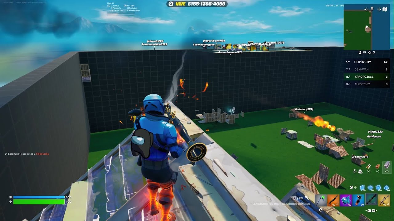 Me encuentro a un niño insultando a todos en creativo xD