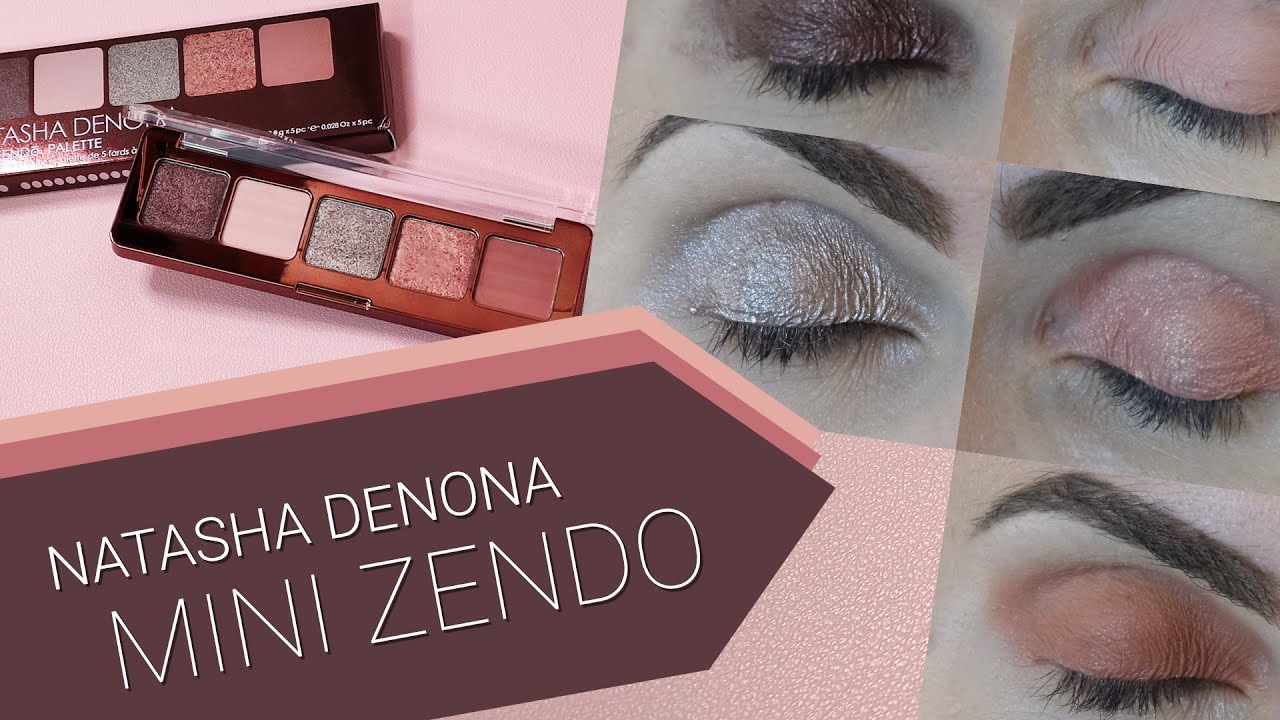 Natasha Denona MINI ZENDO Eyeshadow Palette - all swatches on eyelids!
