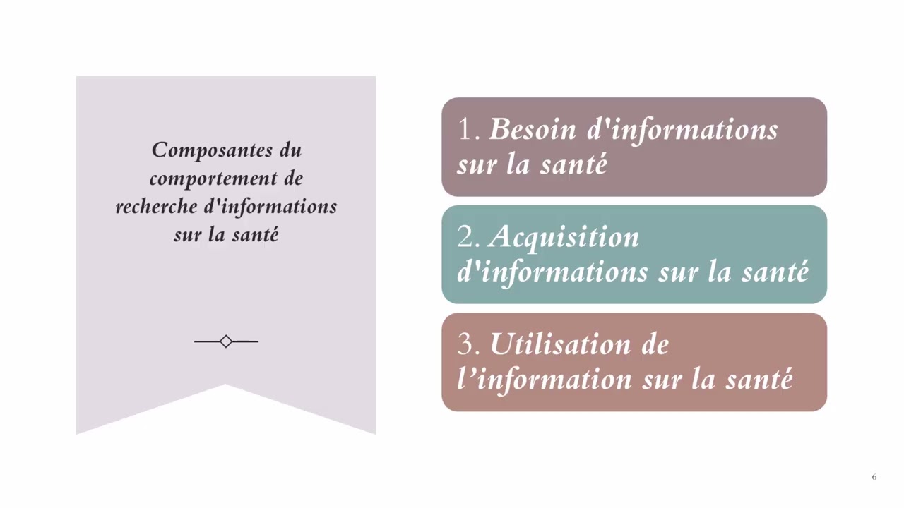Chapitre 1 : Partie 2, Introduction au comportement de recherche d'information sur la santé