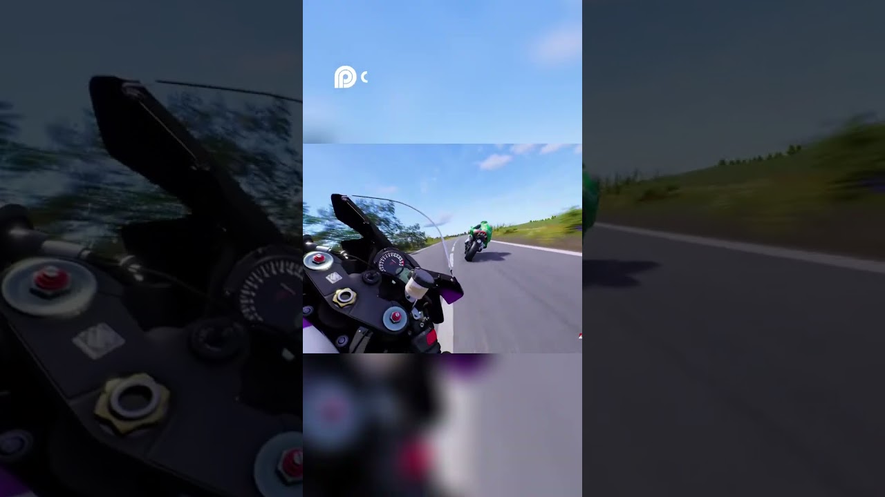 Motorcycle Chase  Heart Pounding Ride on Winding Roads! #motorcycle #racing #extreme #shorts