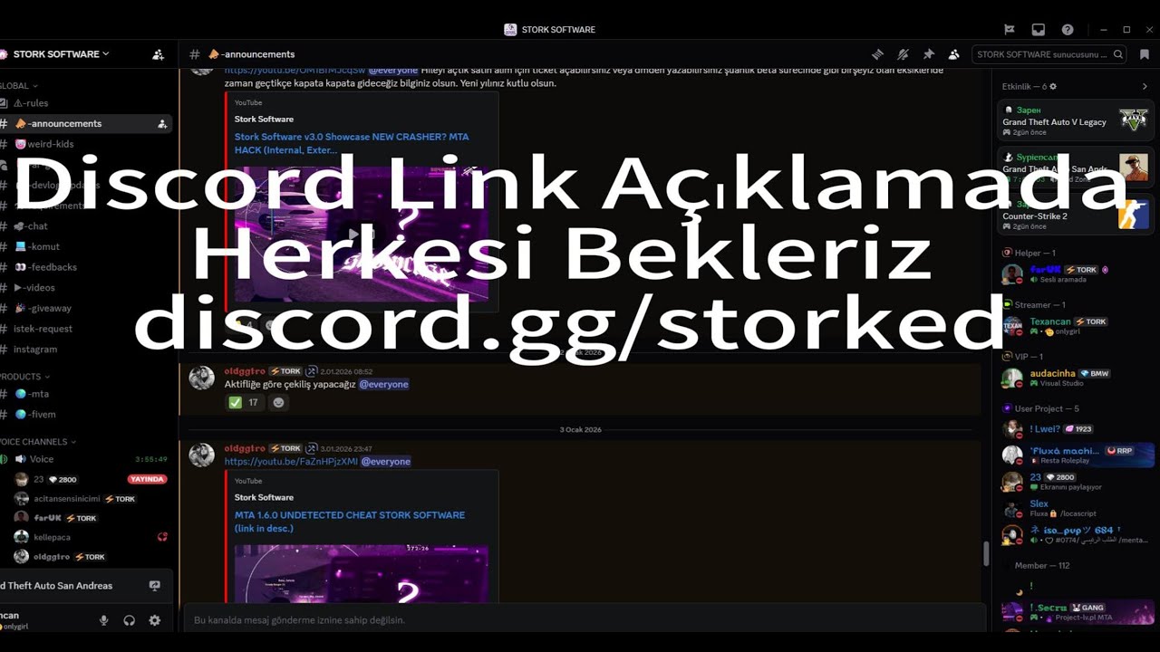 MTA 1.6.0 Stork Software  discord.gg/storked (link açıklamada)