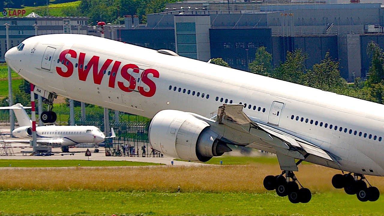30 MINUTES of BUSY Summer RUSH HOUR Action - Zurich Airport Plane Spotting | 4K