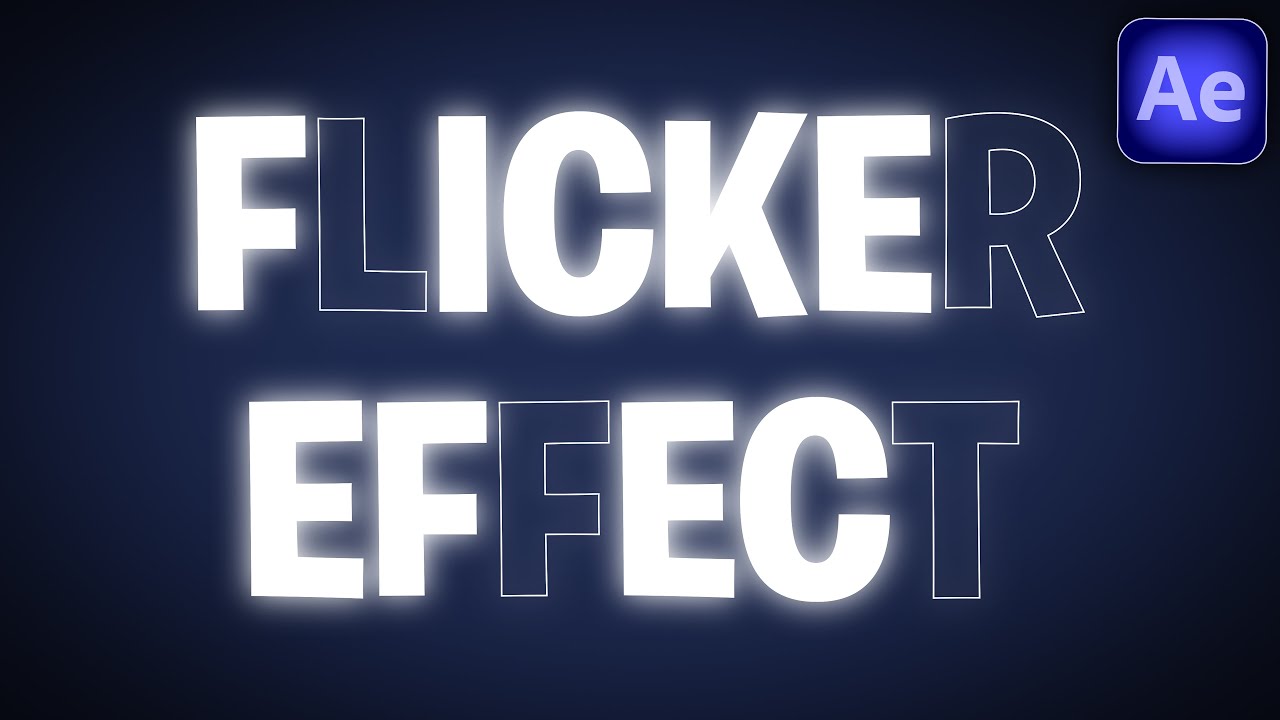 Как создать эффект мерцающего текста в After Effects
