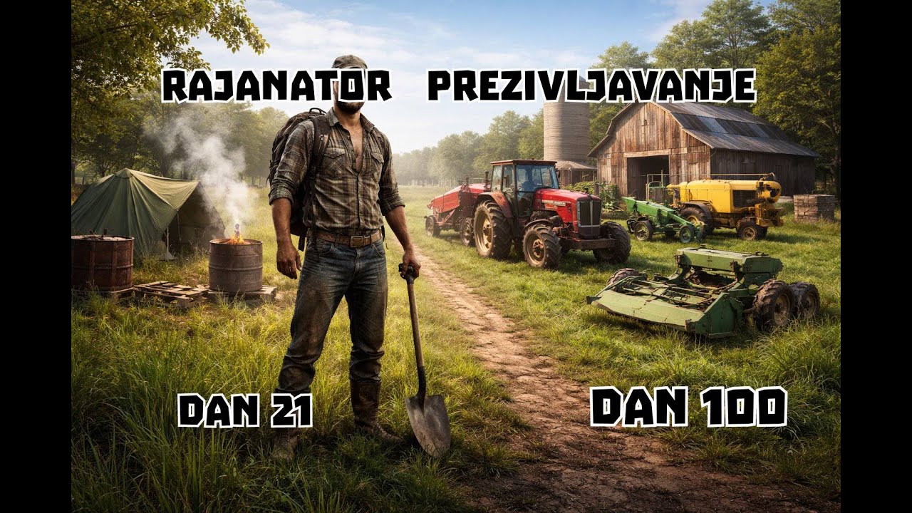 🔴POCINJEM OD 0$ NA HARD MAP! PREZIVEO 100 DANA BALKAN LIVE🔴 farming22(#21 ep)