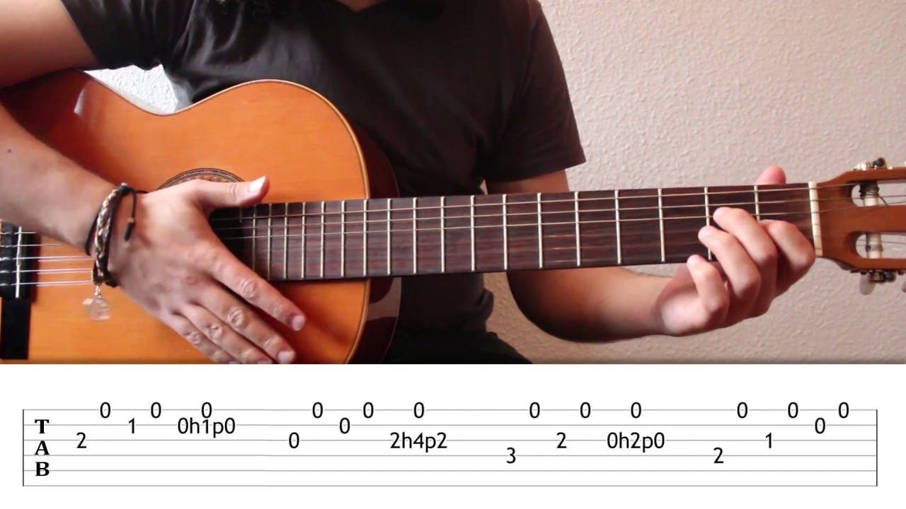 Malagueña Falseta II. Como adornar un punteo de guitarra clásica con ligaduras. Curso Punteo 29