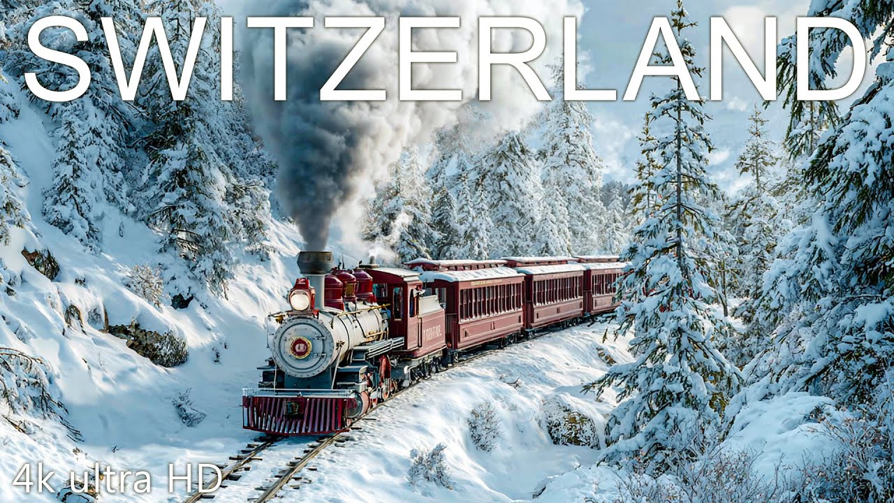 Deep in the Swiss Alps 4K ultra HD & Relaxing Music Helps Your Mind Calm Down Instantly