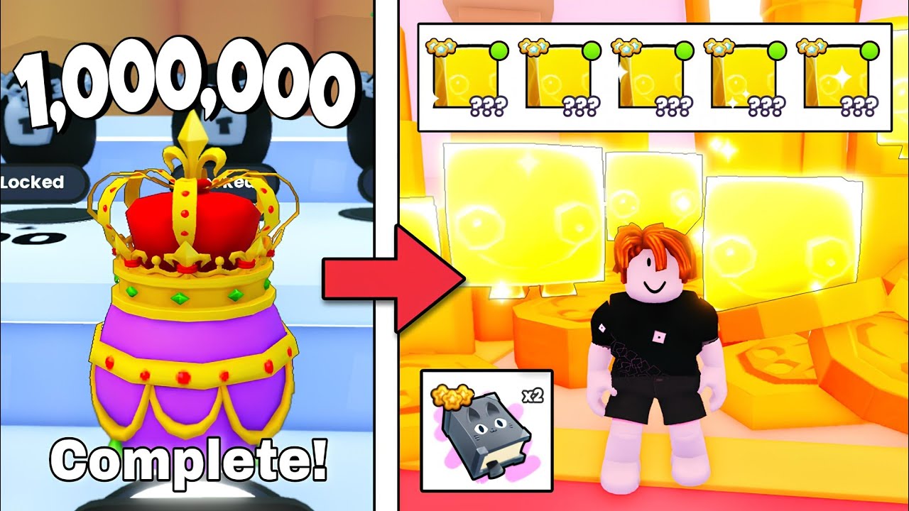 I Completed 1,000,000 Eggs and Got 5 Huges! (Pet Simulator 99)